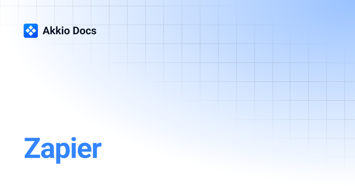 Zapier | Akkio Docs