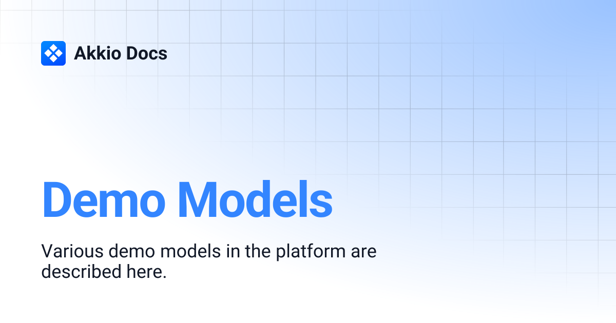 Demo Models | Akkio Docs