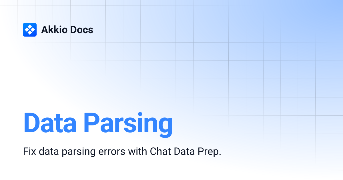 Data Parsing | Akkio Docs